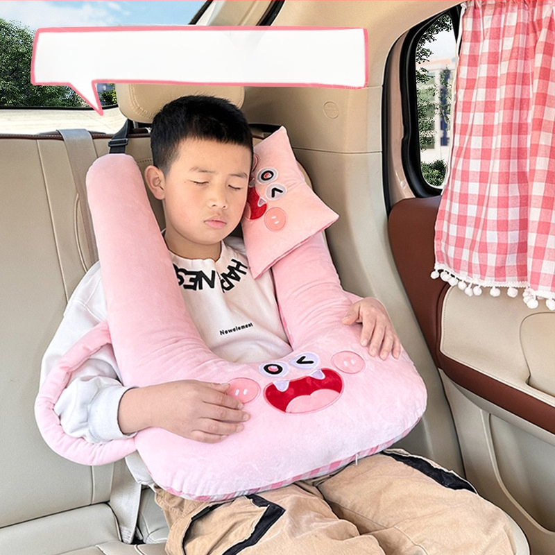 Koomiksiauto peatoe loominguline laste auto pikamaa magamisaseme kaelapadi padi neli aastaaega universaalne magamispadi