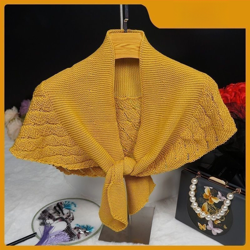 Naujas japoniško stiliaus oro kondicionieriumi vėsinamas mažas skara universalus pavasario, vasaros, rudens megztas tuščiaviduris kaklą apsaugantis kardiganas, gamintojas