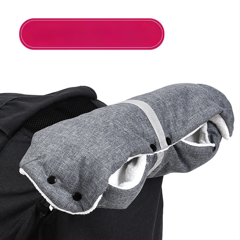 Ζεστά γάντια για καρότσι μωρού, χειμωνιάτικα, αντιανεμικά και κρύα, γάντια καροτσιού από βελούδο και χοντρό μαλλί, απευθείας από το εργοστάσιο