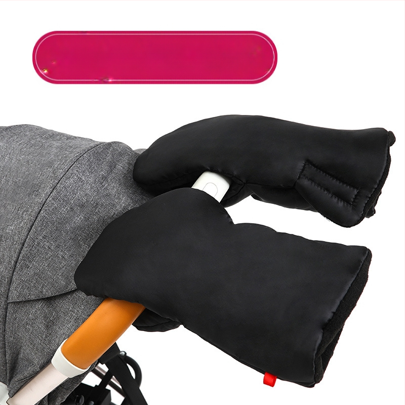 Ζεστά γάντια για καρότσι μωρού, χειμωνιάτικα, αντιανεμικά και κρύα, γάντια καροτσιού από βελούδο και χοντρό μαλλί, απευθείας από το εργοστάσιο