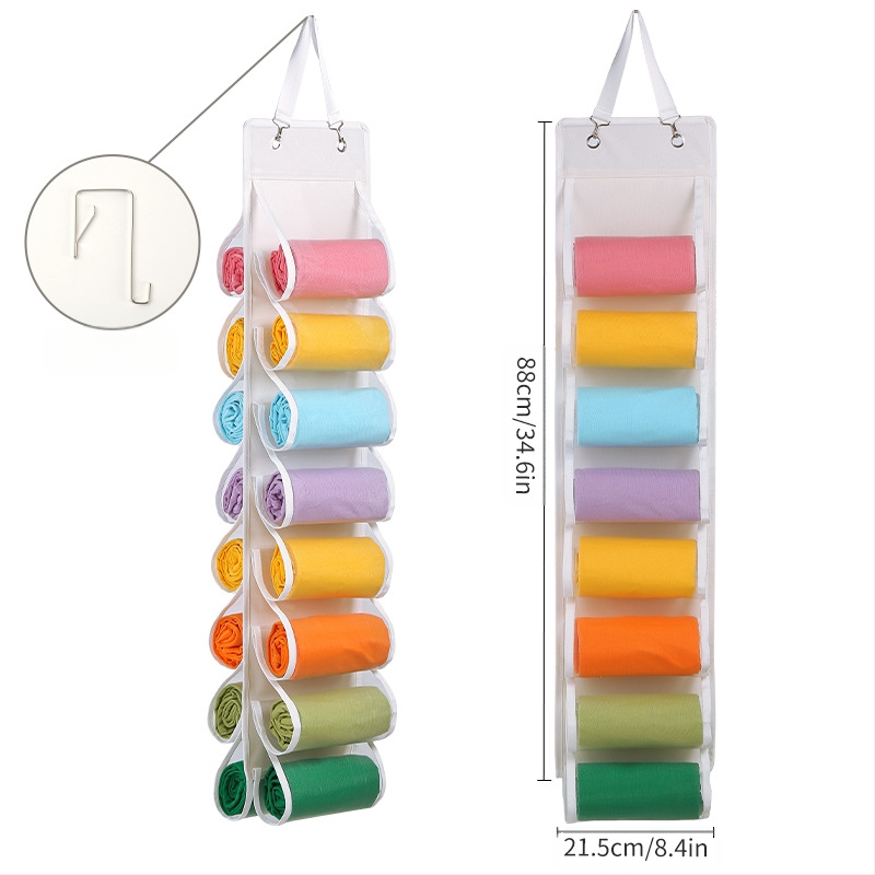 Buitinių drabužių laikymo krepšys, tvirtinamas prie sienos, daugiasluoksnės jogos kelnės, batų laikymas, bendrabučio drabužių spintos laikymas, pakabinamas