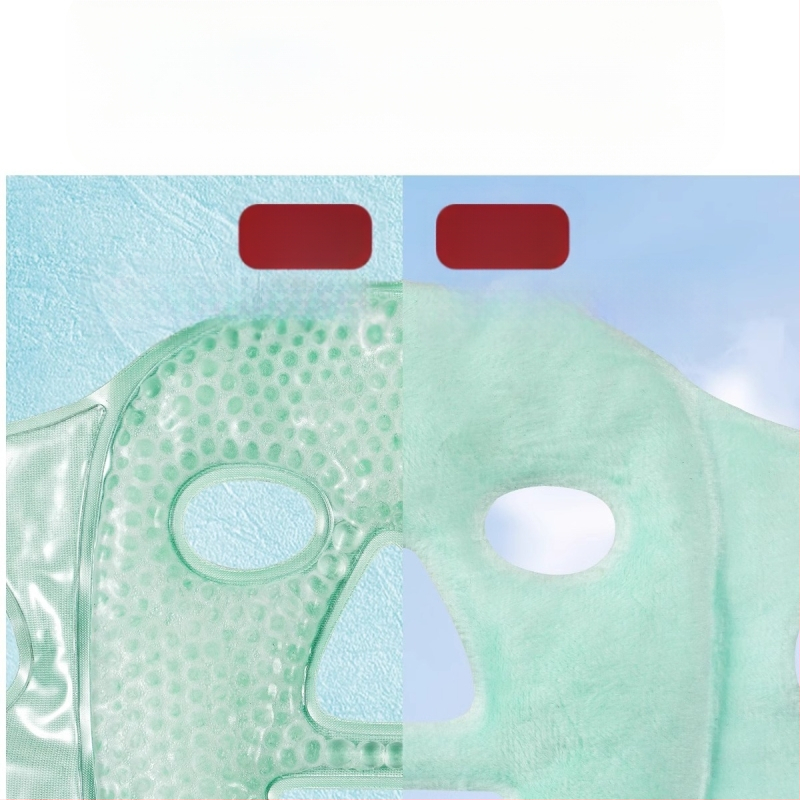 Ledo kompreso kaukė Šalto kompreso akių kaukė Ledo maišelio veido kaukė Pooperacinis atsigavimas Artefaktas Karštas kompresas Viso veido vėsinanti medvilninė veido kaukė