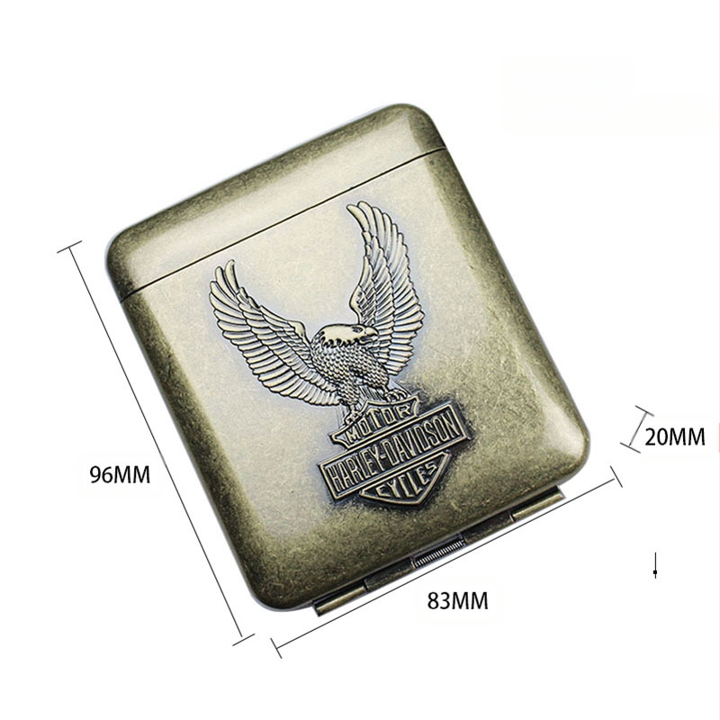 Creative Gangster 3 Open 20 Pack Knurling Vintage Constantine metallist sigaretiklamber isikupärastatud meeste sigaretiümbris väliskaubandusele