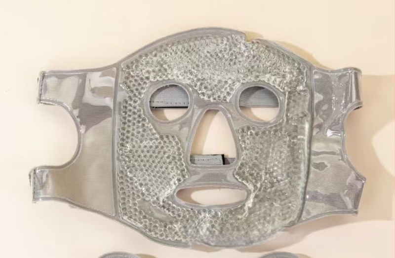 Ledus kompreses maska Aukstās kompreses acu maska Ledus maisiņa sejas maska Pēcoperācijas atveseļošanās artefakts Karstā komprese Pilnas sejas dzesēšanas kokvilnas sejas maska