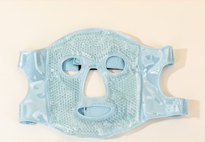 Ledus kompreses maska Aukstās kompreses acu maska Ledus maisiņa sejas maska Pēcoperācijas atveseļošanās artefakts Karstā komprese Pilnas sejas dzesēšanas kokvilnas sejas maska