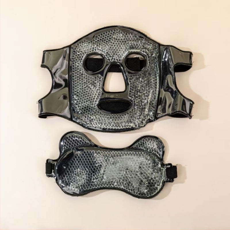 Ledus kompreses maska Aukstās kompreses acu maska Ledus maisiņa sejas maska Pēcoperācijas atveseļošanās artefakts Karstā komprese Pilnas sejas dzesēšanas kokvilnas sejas maska