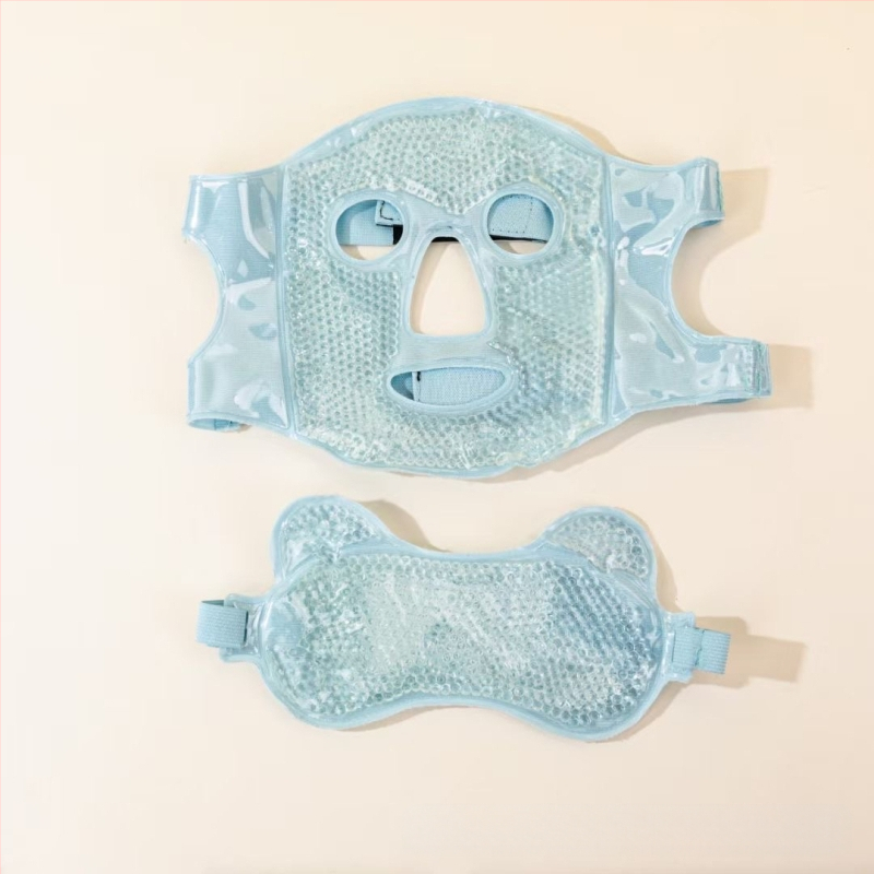 Ledus kompreses maska Aukstās kompreses acu maska Ledus maisiņa sejas maska Pēcoperācijas atveseļošanās artefakts Karstā komprese Pilnas sejas dzesēšanas kokvilnas sejas maska