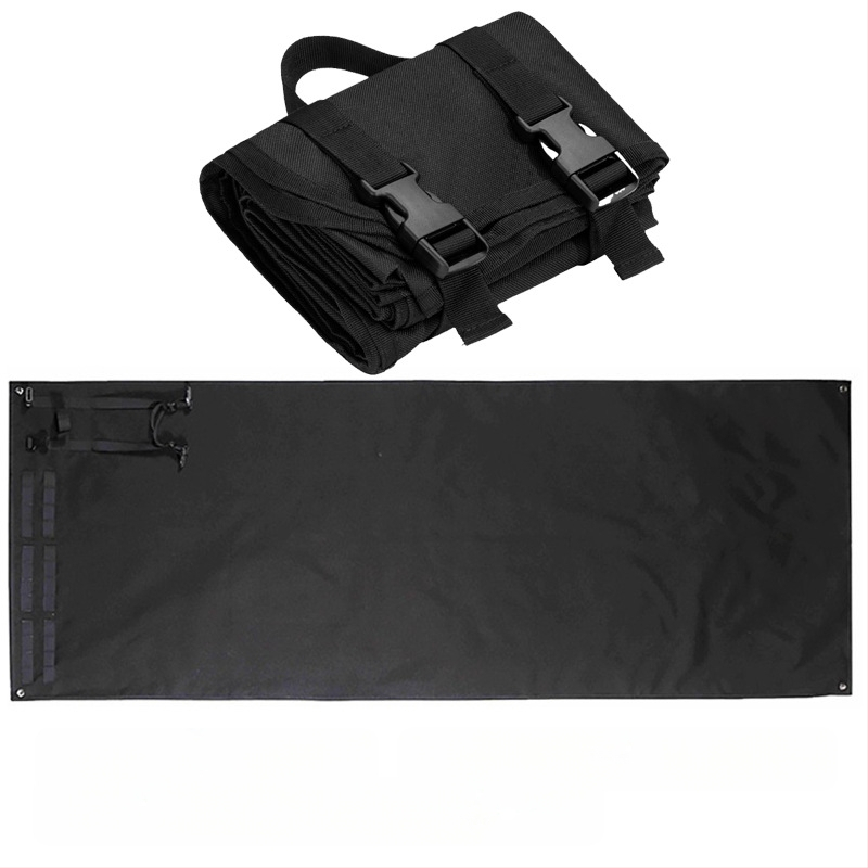 Āra aprīkojuma pārnēsājamais paklājiņš motociklu kempinga piknika paklājiņš saliekams ūdensizturīgs un mitrumizturīgs taktiskās apmācības maskēšanās šaušanas paklājiņš