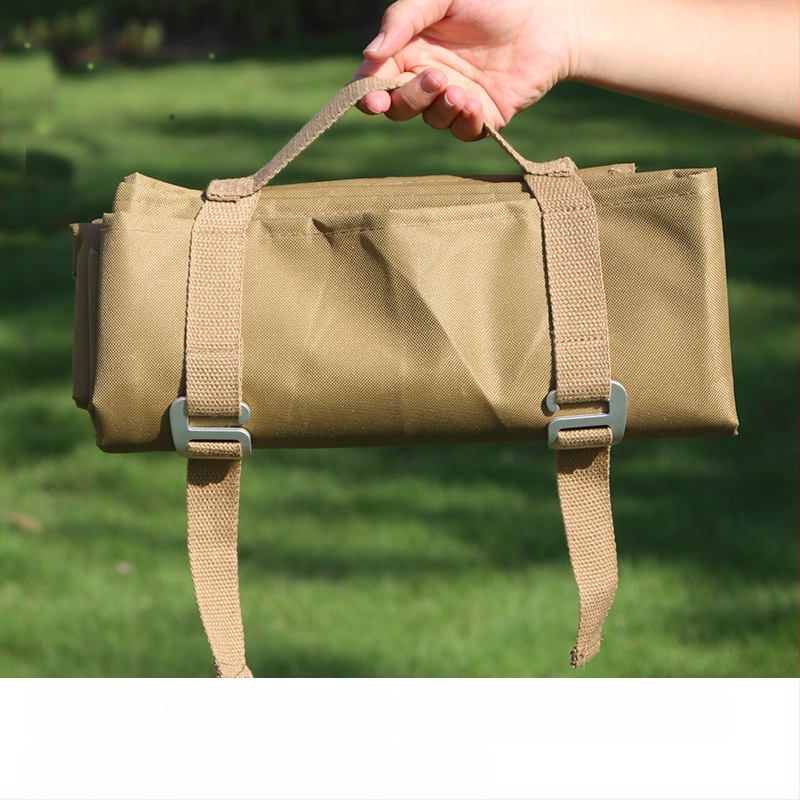 Āra aprīkojuma pārnēsājamais paklājiņš motociklu kempinga piknika paklājiņš saliekams ūdensizturīgs un mitrumizturīgs taktiskās apmācības maskēšanās šaušanas paklājiņš