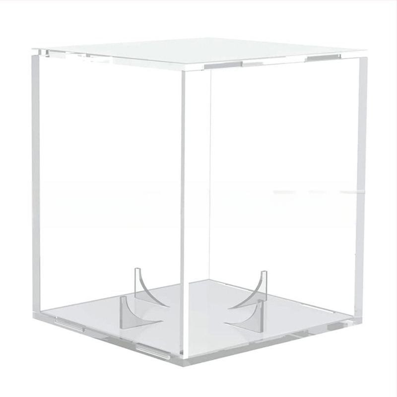 Skaidri akrilinė beisbolo dėžutė, atspari drėgmei ir dulkėms, teniso golfo dėžutė, kolekcinė beisbolo dėžutė