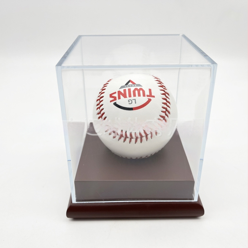Skaidri akrilinė beisbolo dėžutė, atspari drėgmei ir dulkėms, teniso golfo dėžutė, kolekcinė beisbolo dėžutė