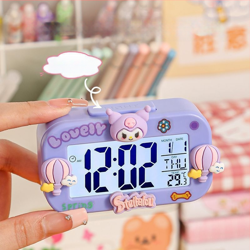 Kuromi Sanrio miniäratuskell õpilastele, uus lastepäeva tüdrukutele, armas ühiselamu eriline äratuskell