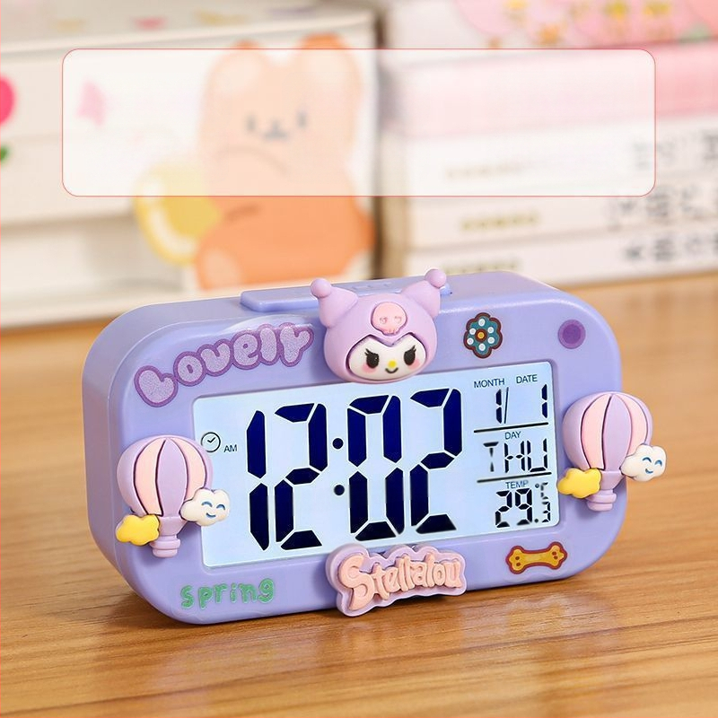 Kuromi Sanrio miniäratuskell õpilastele, uus lastepäeva tüdrukutele, armas ühiselamu eriline äratuskell