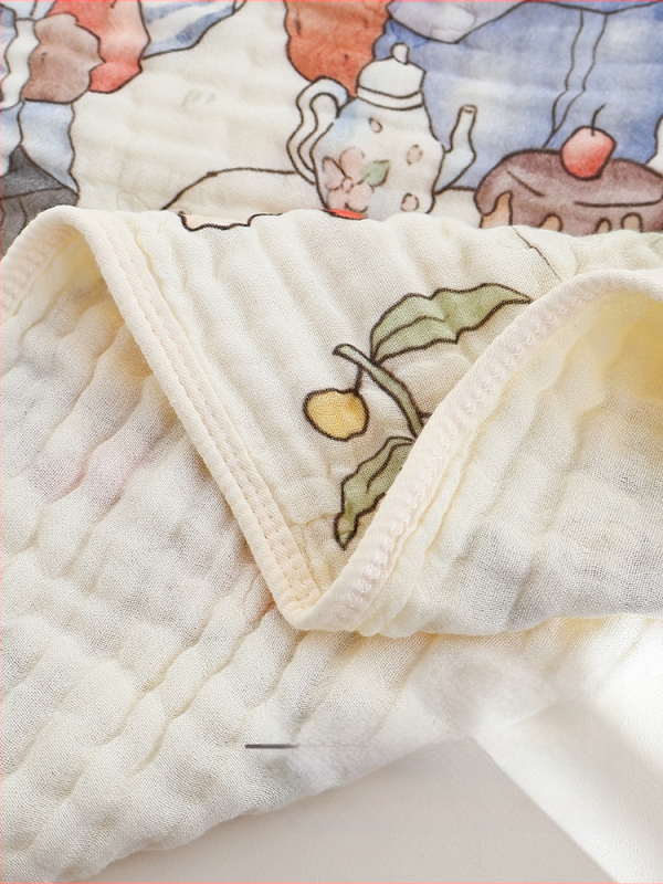 Vastsündinud marli vannirätik, kuuekihiline bambusest puuvillane beebitekk, nelja aastaaja universaalne suur imav beebirätik