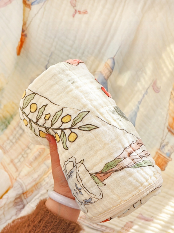 Vastsündinud marli vannirätik, kuuekihiline bambusest puuvillane beebitekk, nelja aastaaja universaalne suur imav beebirätik