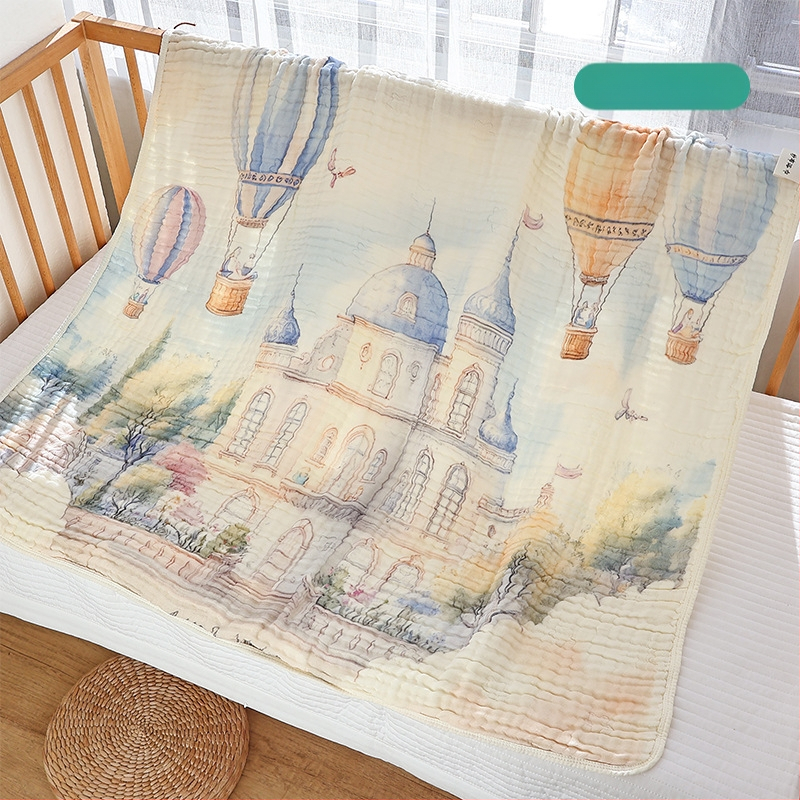 Vastsündinud marli vannirätik, kuuekihiline bambusest puuvillane beebitekk, nelja aastaaja universaalne suur imav beebirätik