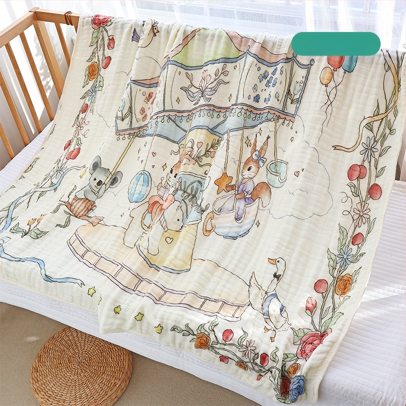 Vastsündinud marli vannirätik, kuuekihiline bambusest puuvillane beebitekk, nelja aastaaja universaalne suur imav beebirätik