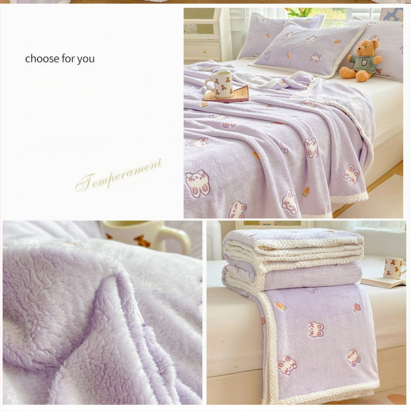 Z1L Naujas debesies pūkuotas antklodė pavasariui ir rudeniui Aukšto bloko antklodė Nap Office Animacinių filmukų antklodė kūdikiui Plona tuščia