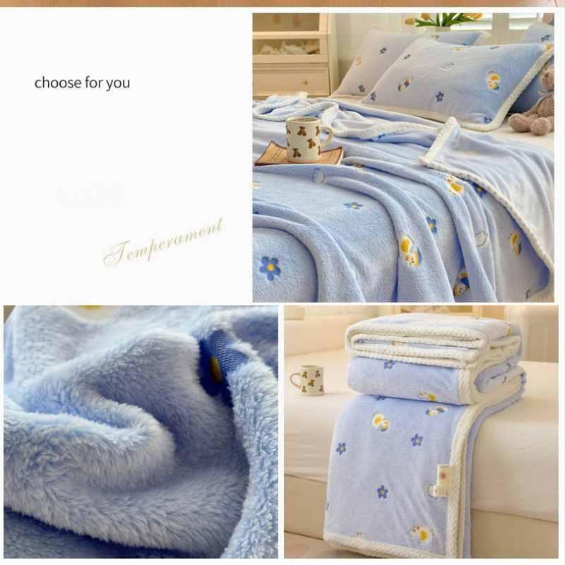 Z1L Naujas debesies pūkuotas antklodė pavasariui ir rudeniui Aukšto bloko antklodė Nap Office Animacinių filmukų antklodė kūdikiui Plona tuščia