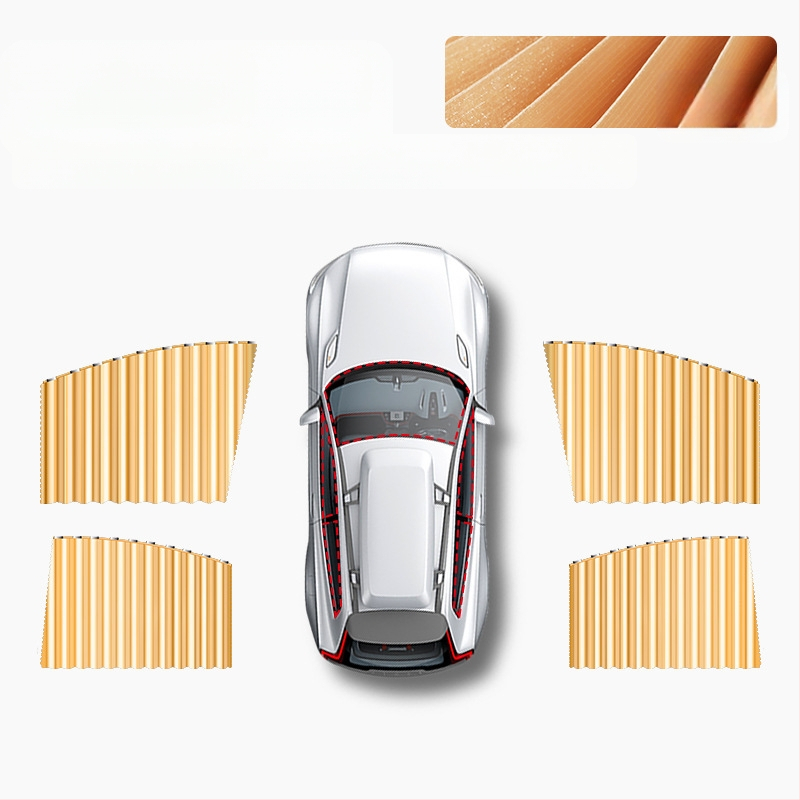 Vasarinė automobilio apsauga nuo saulės magnetinė užuolaida nuo saulės šilumos izoliacija Universali magnetinė siurbimo užuolaida automobiliui, užtamsinanti automobilio užuolaidą nuo saulės