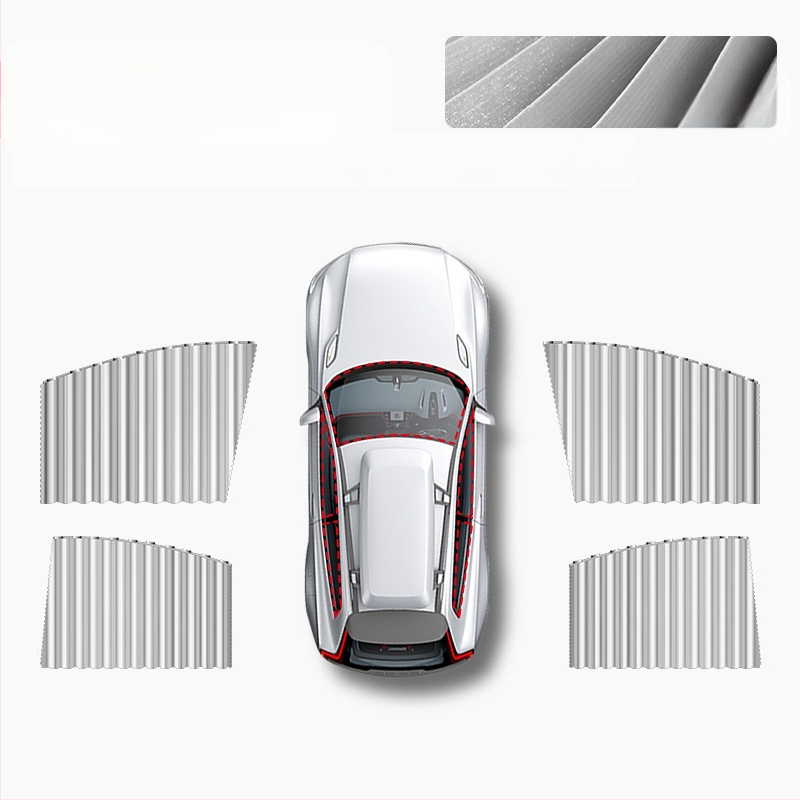 Vasarinė automobilio apsauga nuo saulės magnetinė užuolaida nuo saulės šilumos izoliacija Universali magnetinė siurbimo užuolaida automobiliui, užtamsinanti automobilio užuolaidą nuo saulės