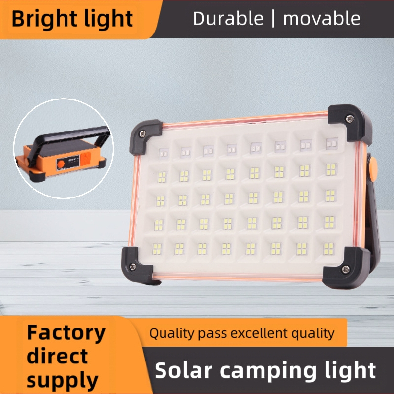 Nešiojama tarpvalstybinė saulės įkraunama lempa, namų lauko sodo lempa, daugiafunkcis avarinis apšvietimas, kempingo naktinio turgaus artefaktas