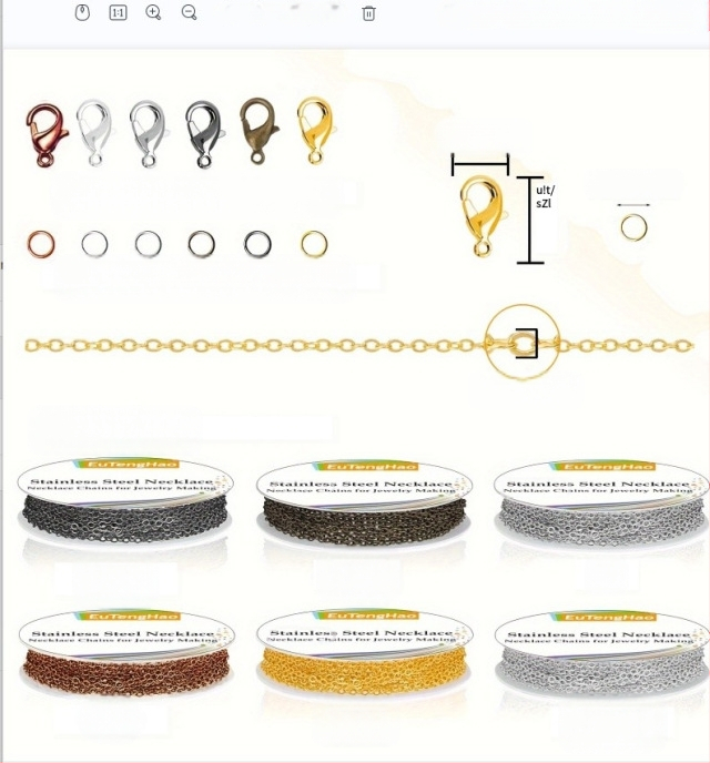 Piiriülene Amazoni lameda pressiga O-ketiga värvi säilitav kattega ristketi isetehtud rangluuketiga käevõru hulgimüük