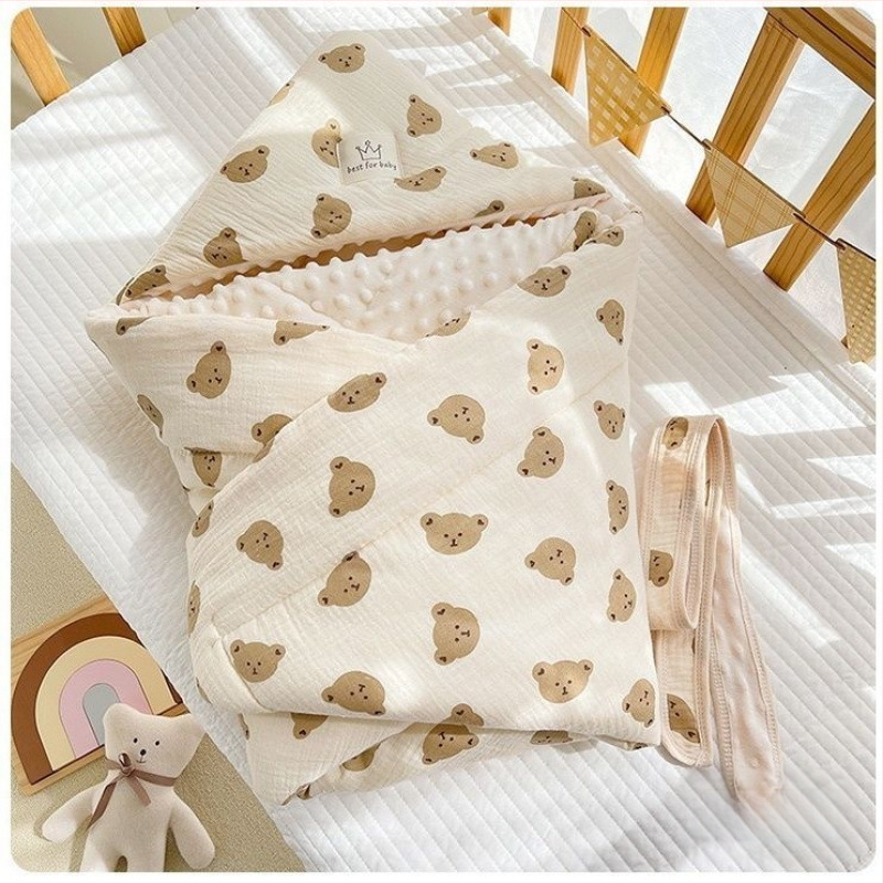 Sügis- ja talvine beebipakend, paksendatud vastsündinupakend, puhastest puuvillastest hernestest sametist, sünnitustoast väljakirjutamise pakk