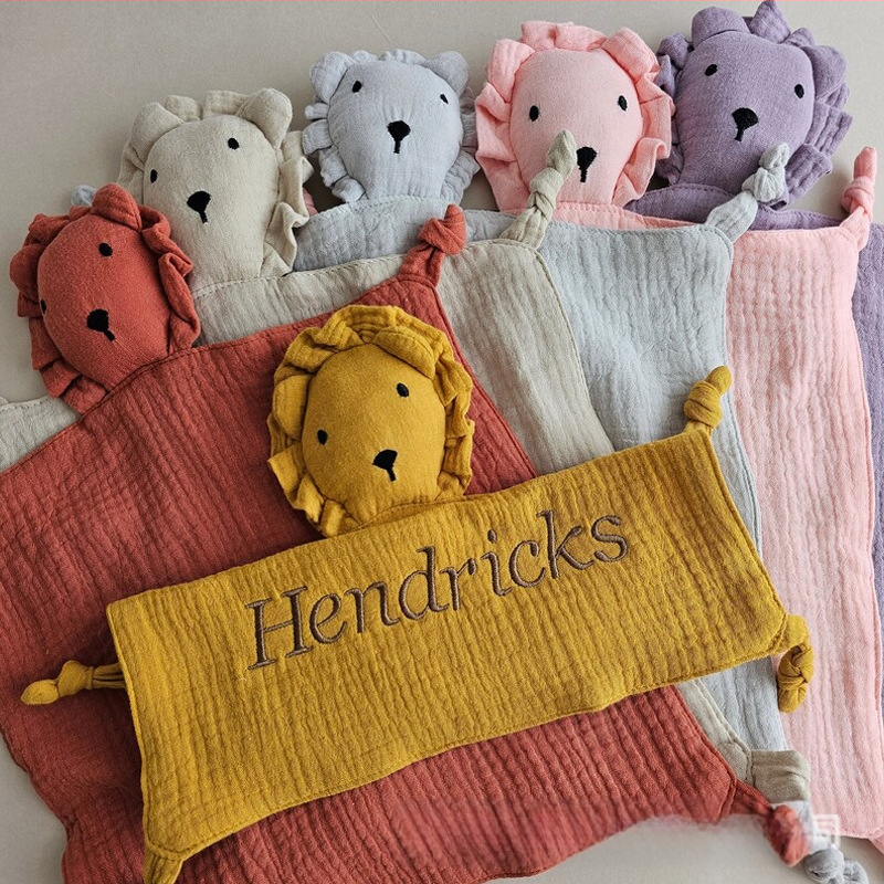 Pielāgota izšūta vārda mazuļa komforta lelles sega mazuļa miega dāvana grūtniecei un jaundzimušajam