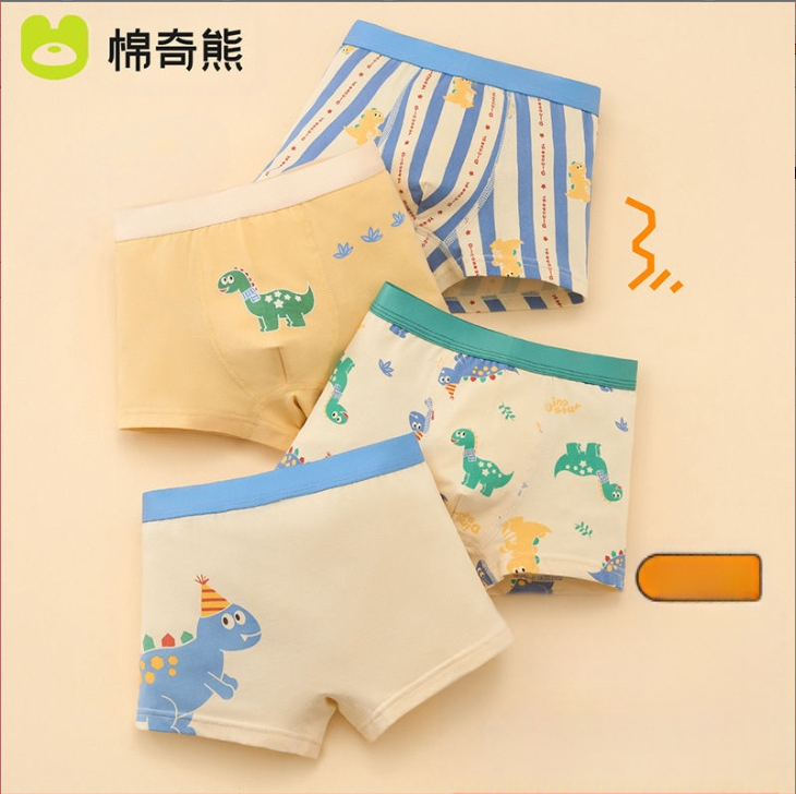 Berniukų apatiniai, vaikiškos medvilninės bokseriai berniukams, kūdikiams be sėdmenų, dideliems vaikams skirti bokseriai, antibakteriniai