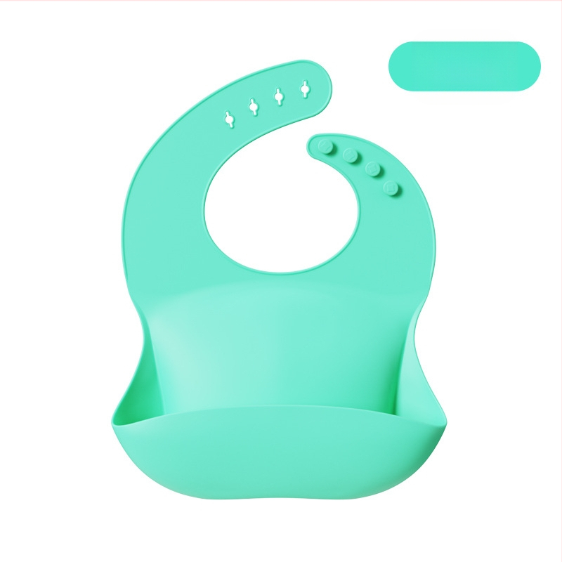 Pārrobežu populārs silikona priekšautiņa bērnu barošanas priekšautiņa ūdensizturīgs 3D siekalojošs priekšautiņa bērnu bezmazgāšanas silikona priekšautiņa