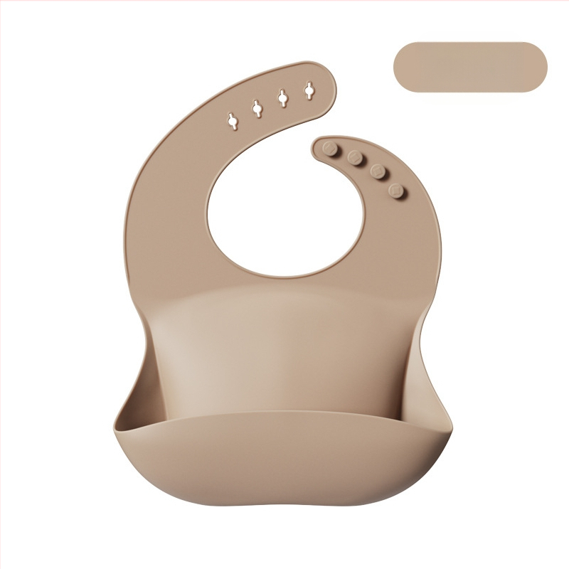 Pārrobežu populārs silikona priekšautiņa bērnu barošanas priekšautiņa ūdensizturīgs 3D siekalojošs priekšautiņa bērnu bezmazgāšanas silikona priekšautiņa