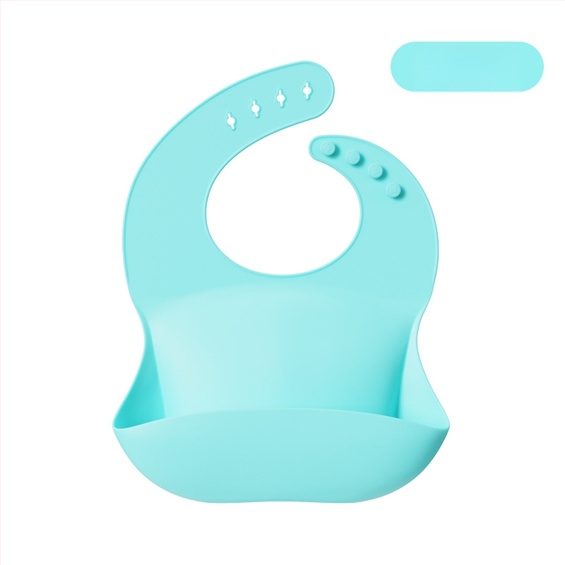 Pārrobežu populārs silikona priekšautiņa bērnu barošanas priekšautiņa ūdensizturīgs 3D siekalojošs priekšautiņa bērnu bezmazgāšanas silikona priekšautiņa
