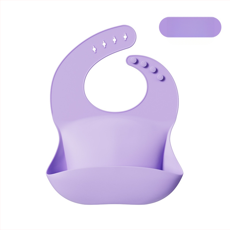 Pārrobežu populārs silikona priekšautiņa bērnu barošanas priekšautiņa ūdensizturīgs 3D siekalojošs priekšautiņa bērnu bezmazgāšanas silikona priekšautiņa