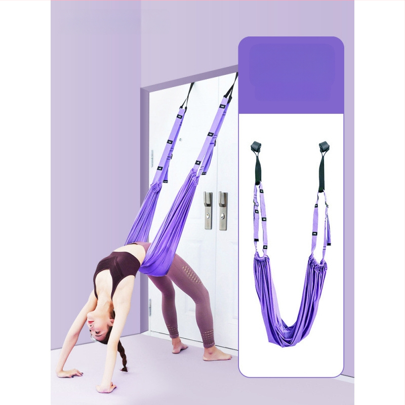 Σχοινί γιόγκα αέρα για οικιακή γυμναστική, γιόγκα, ανεστραμμένο σχοινί τραβήγματος μέσης, κρεμαστή πόρτα, ζώνη τεντώματος γιόγκα