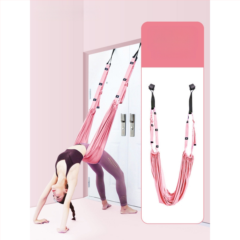 Σχοινί γιόγκα αέρα για οικιακή γυμναστική, γιόγκα, ανεστραμμένο σχοινί τραβήγματος μέσης, κρεμαστή πόρτα, ζώνη τεντώματος γιόγκα