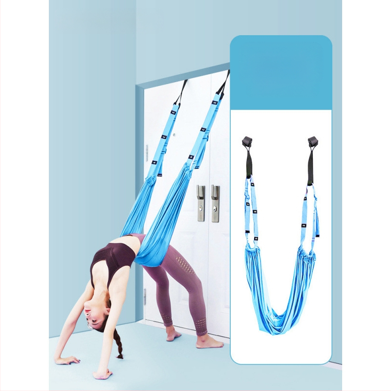 Σχοινί γιόγκα αέρα για οικιακή γυμναστική, γιόγκα, ανεστραμμένο σχοινί τραβήγματος μέσης, κρεμαστή πόρτα, ζώνη τεντώματος γιόγκα