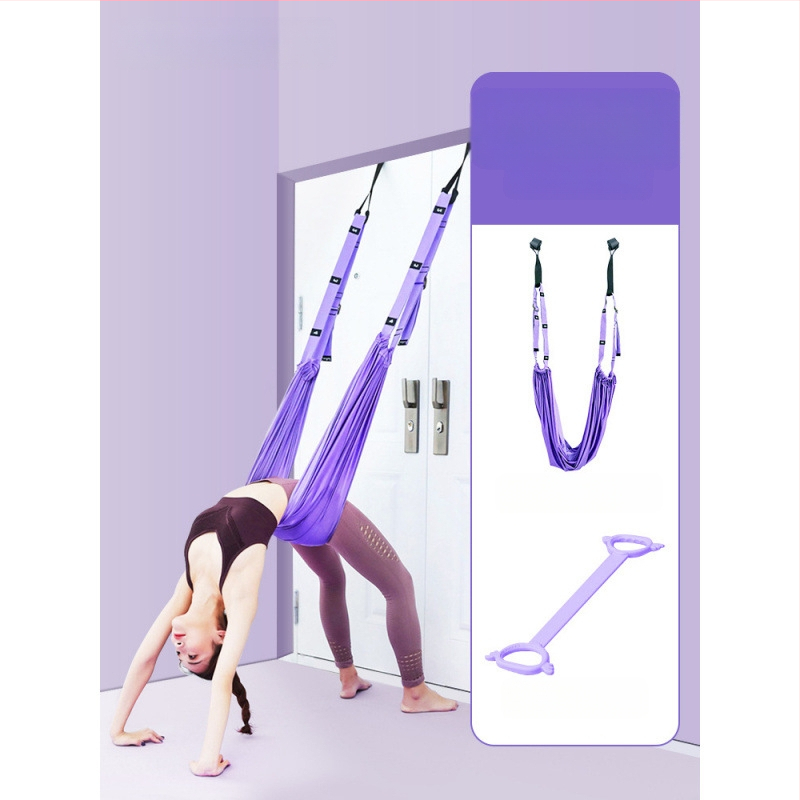 Σχοινί γιόγκα αέρα για οικιακή γυμναστική, γιόγκα, ανεστραμμένο σχοινί τραβήγματος μέσης, κρεμαστή πόρτα, ζώνη τεντώματος γιόγκα