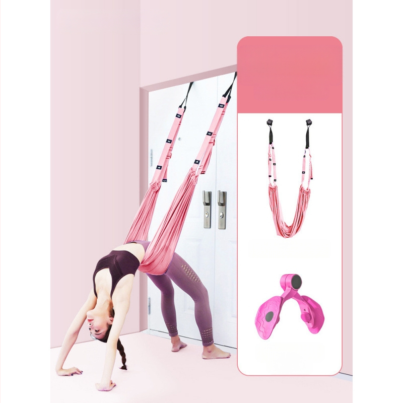 Σχοινί γιόγκα αέρα για οικιακή γυμναστική, γιόγκα, ανεστραμμένο σχοινί τραβήγματος μέσης, κρεμαστή πόρτα, ζώνη τεντώματος γιόγκα