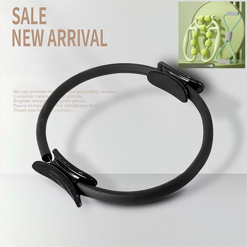 Jooga abivahend Pilates rõngas maagiline rõngas basseini põhja lihaste treener jala vormimine puusa tõstmine elastne fitness vastupanurõngas