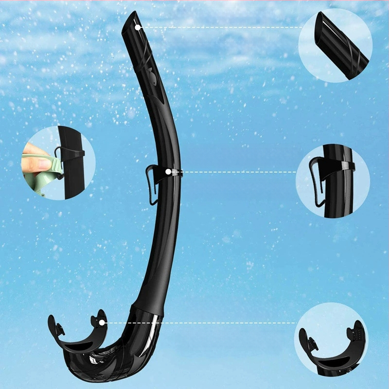 Importēta šķidrā silikona bezmaksas niršanas snorkelēšanas saliekamā caurules niršanas šļūtene