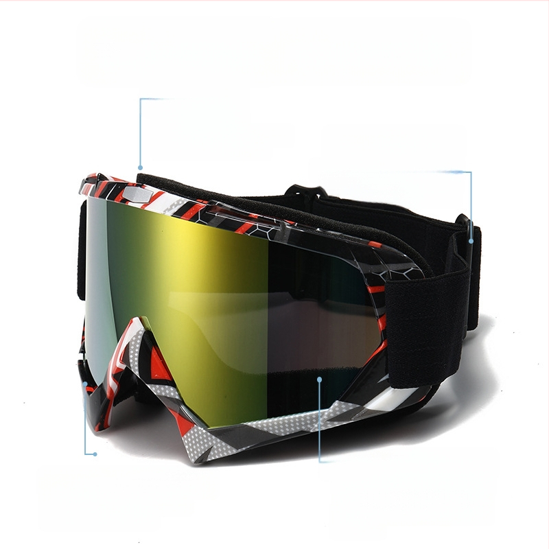 Āra motociklu vēja necaurlaidīgas aizsargbrilles Harley Retro vēja necaurlaidīgas smilšu aizsargbrilles slēpošanas brilles vīriešiem un sievietēm vairumtirdzniecībā