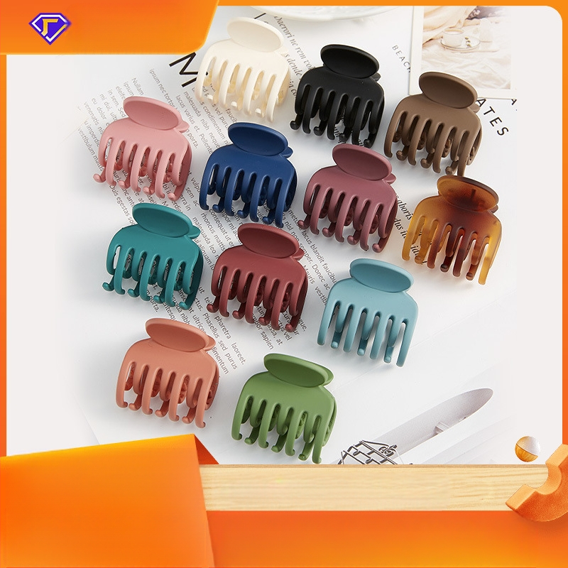 Aukštai surištų plaukų segtukas, dvigubo sluoksnio, dantukų laikiklis, raudonas galvos apdangalas, mažo dydžio, ryklio segtukas, plaukų segtukas