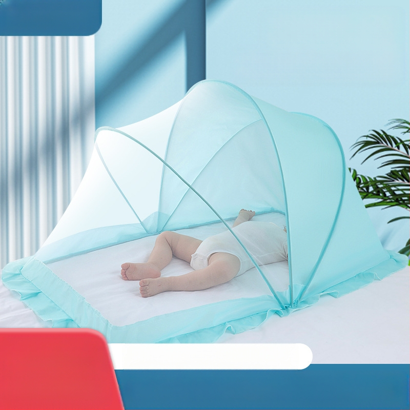 Bērnu moskītu tīkls, bērnu jurta, pretodu, pilnībā pārklāts, saliekams, jaundzimušā, bērnu gulta, bez pamatnes, universāls