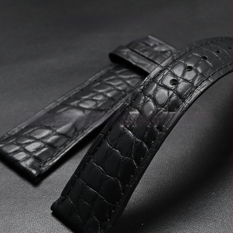 Универсален часовник от крокодилска кожа с кръгла каишка от истинска крокодилска кожа и производители на едро на склад