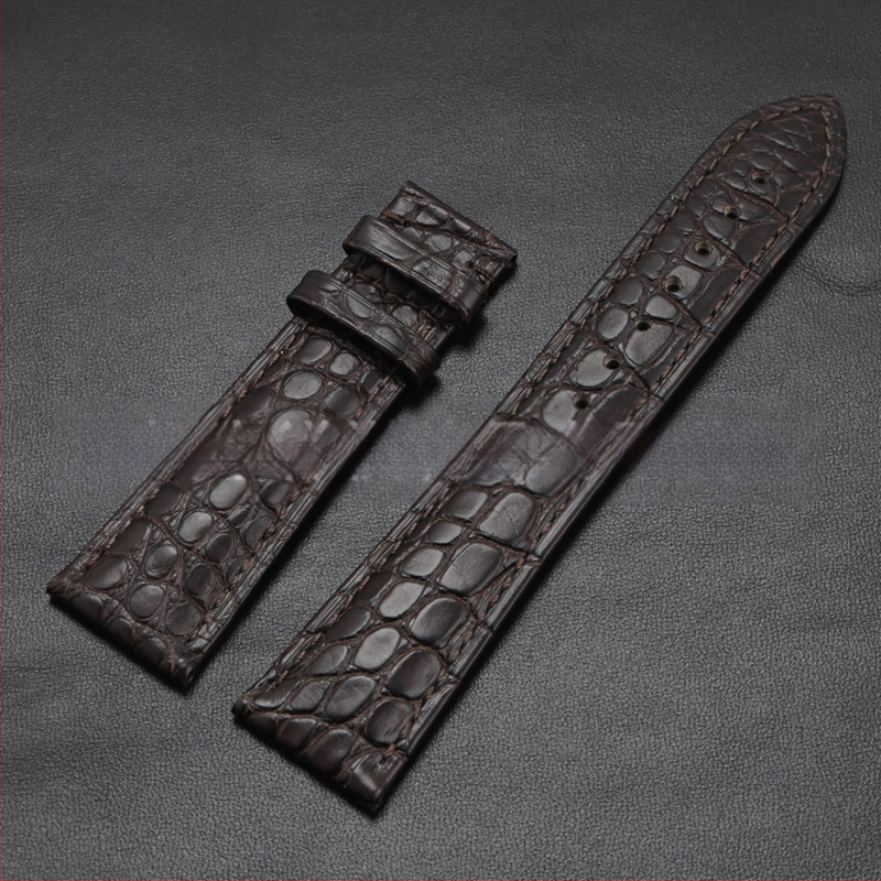 Универсален часовник от крокодилска кожа с кръгла каишка от истинска крокодилска кожа и производители на едро на склад