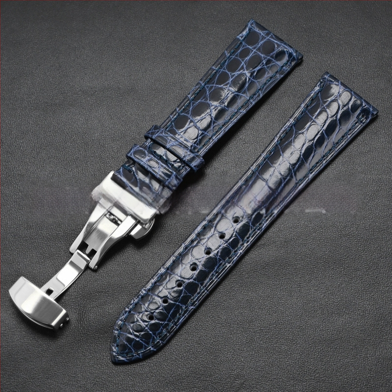 Универсален часовник от крокодилска кожа с кръгла каишка от истинска крокодилска кожа и производители на едро на склад