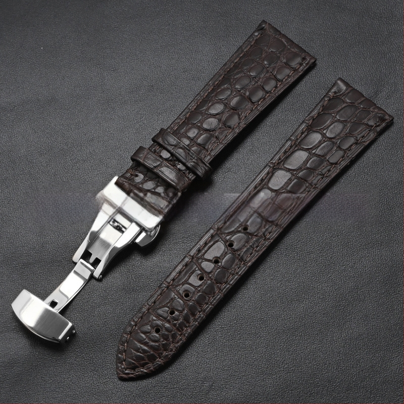 Универсален часовник от крокодилска кожа с кръгла каишка от истинска крокодилска кожа и производители на едро на склад