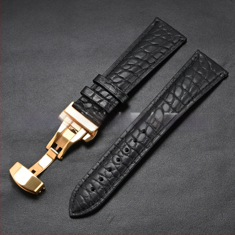 Универсален часовник от крокодилска кожа с кръгла каишка от истинска крокодилска кожа и производители на едро на склад