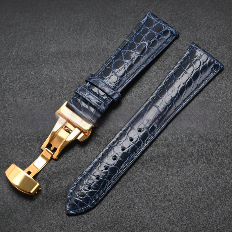Универсален часовник от крокодилска кожа с кръгла каишка от истинска крокодилска кожа и производители на едро на склад